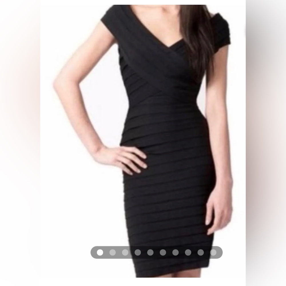 Classy Tadashi Shoui black dress.